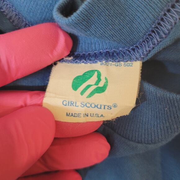 VTG 1986 Girl Scouts T Shirt M Single Stitch USA Made 75th Anniversary 80s - Picture 6 of 6